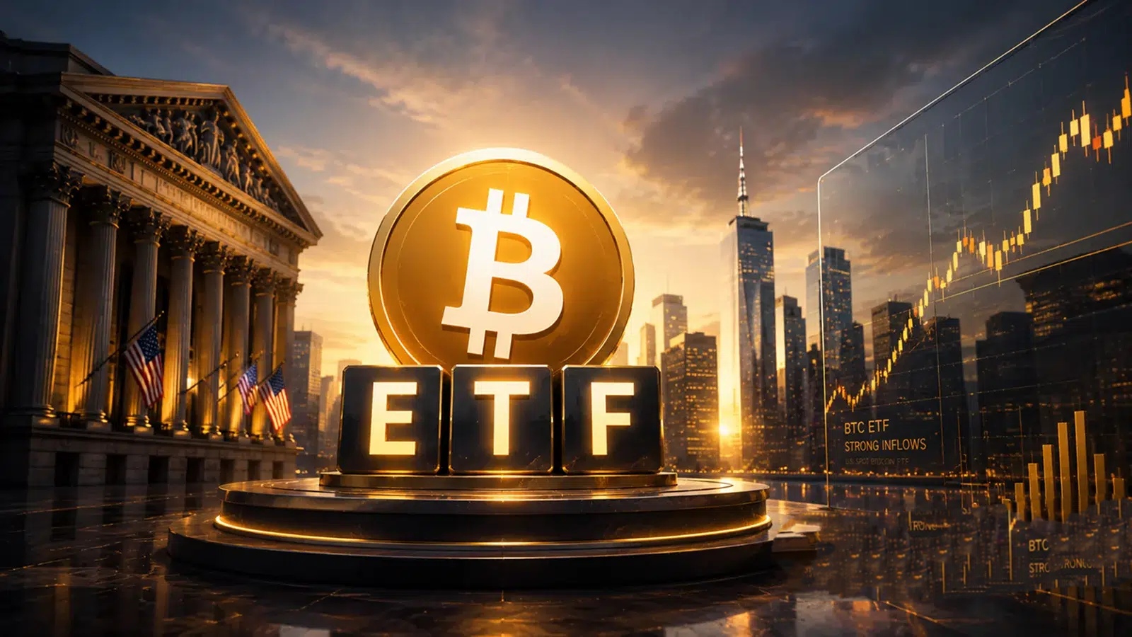 جذب نزدیک به ۱ میلیارد دلار سرمایه توسط صندوق‌های ETF بیت کوین
